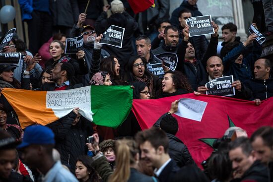 Brussels after terrorist airport and metro attacks