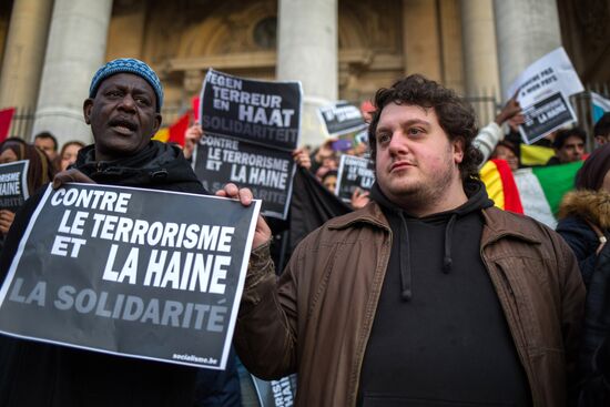 Brussels after terrorist airport and metro attacks