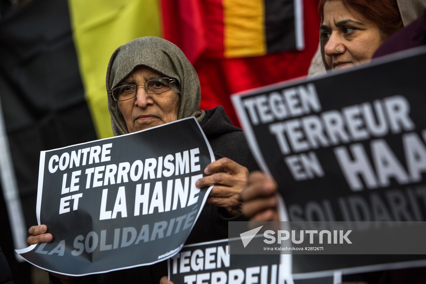 Brussels after terrorist airport and metro attacks