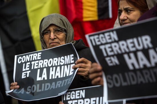 Brussels after terrorist airport and metro attacks