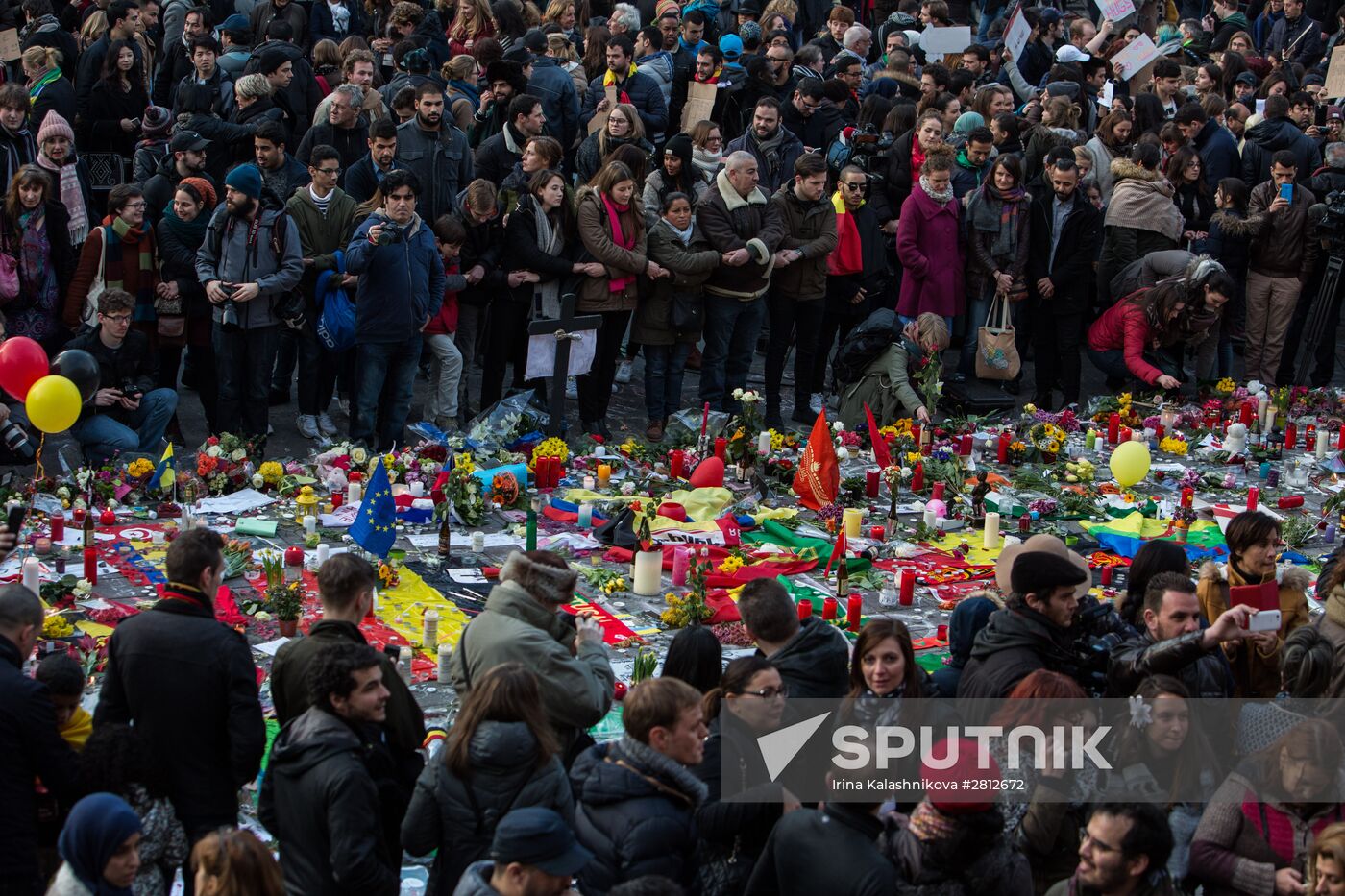 Brussels after terrorist airport and metro attacks