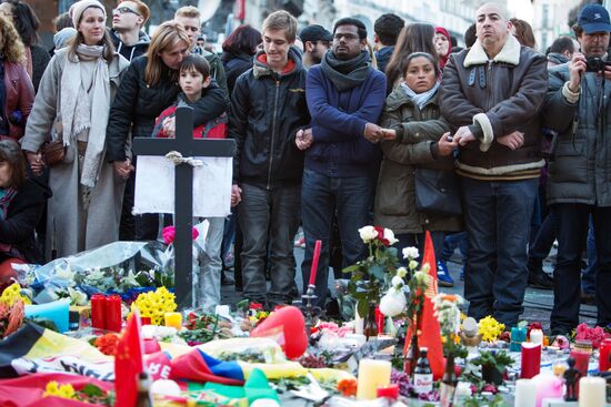 Brussels after terrorist airport and metro attacks