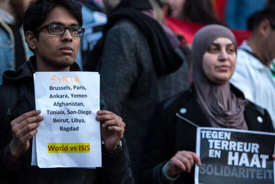Brussels after terrorist airport and metro attacks
