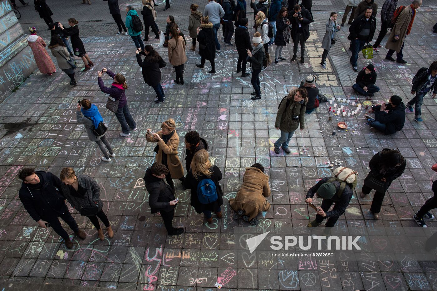 Brussels after terrorist airport and metro attacks