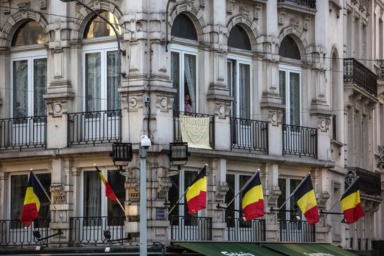 Brussels after terrorist airport and metro attacks