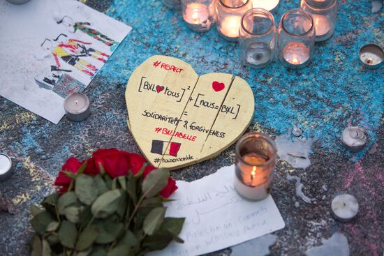 Brussels after terrorist airport and metro attacks