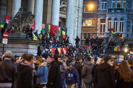 Brussels after terrorist airport and metro attacks