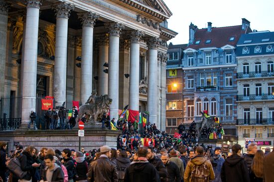 Brussels after terrorist airport and metro attacks