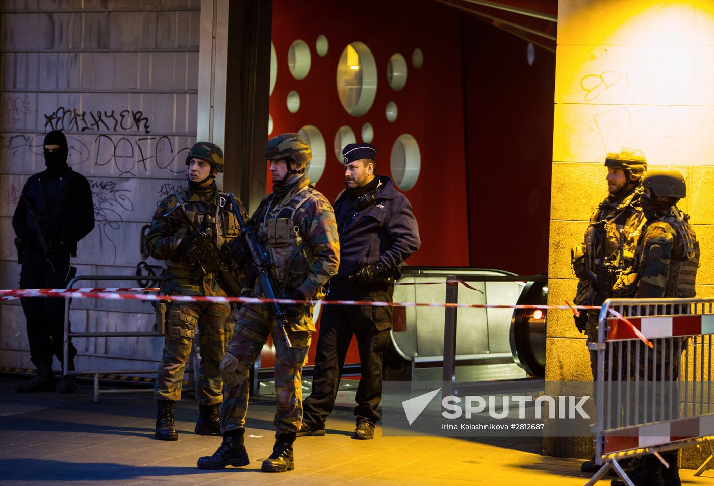 Brussels after terrorist airport and metro attacks