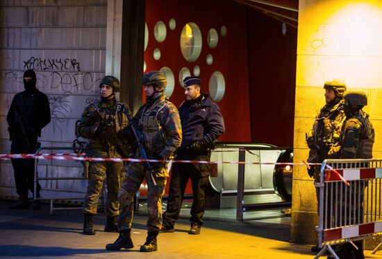 Brussels after terrorist airport and metro attacks