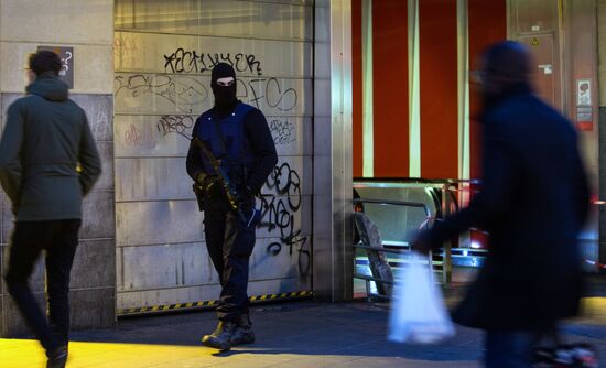 Brussels after terrorist airport and metro attacks