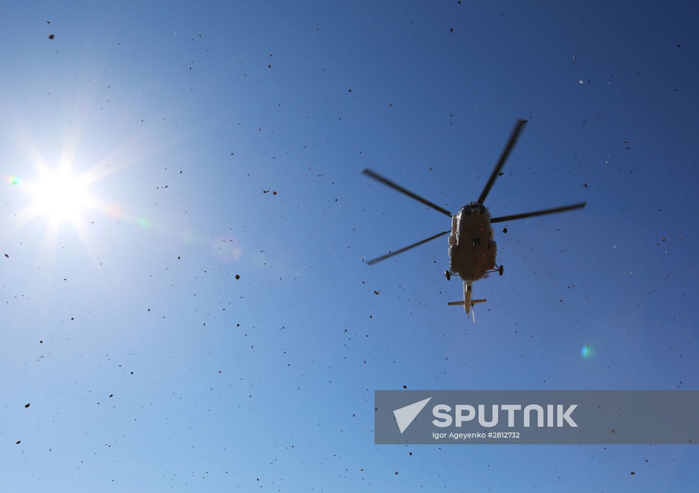 Russian EMERCOM rescue workers conduct airborne training exercise in Amur region