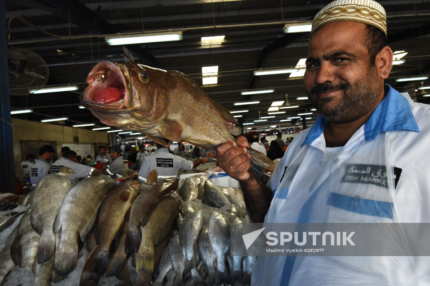 Seafood market in Dubai