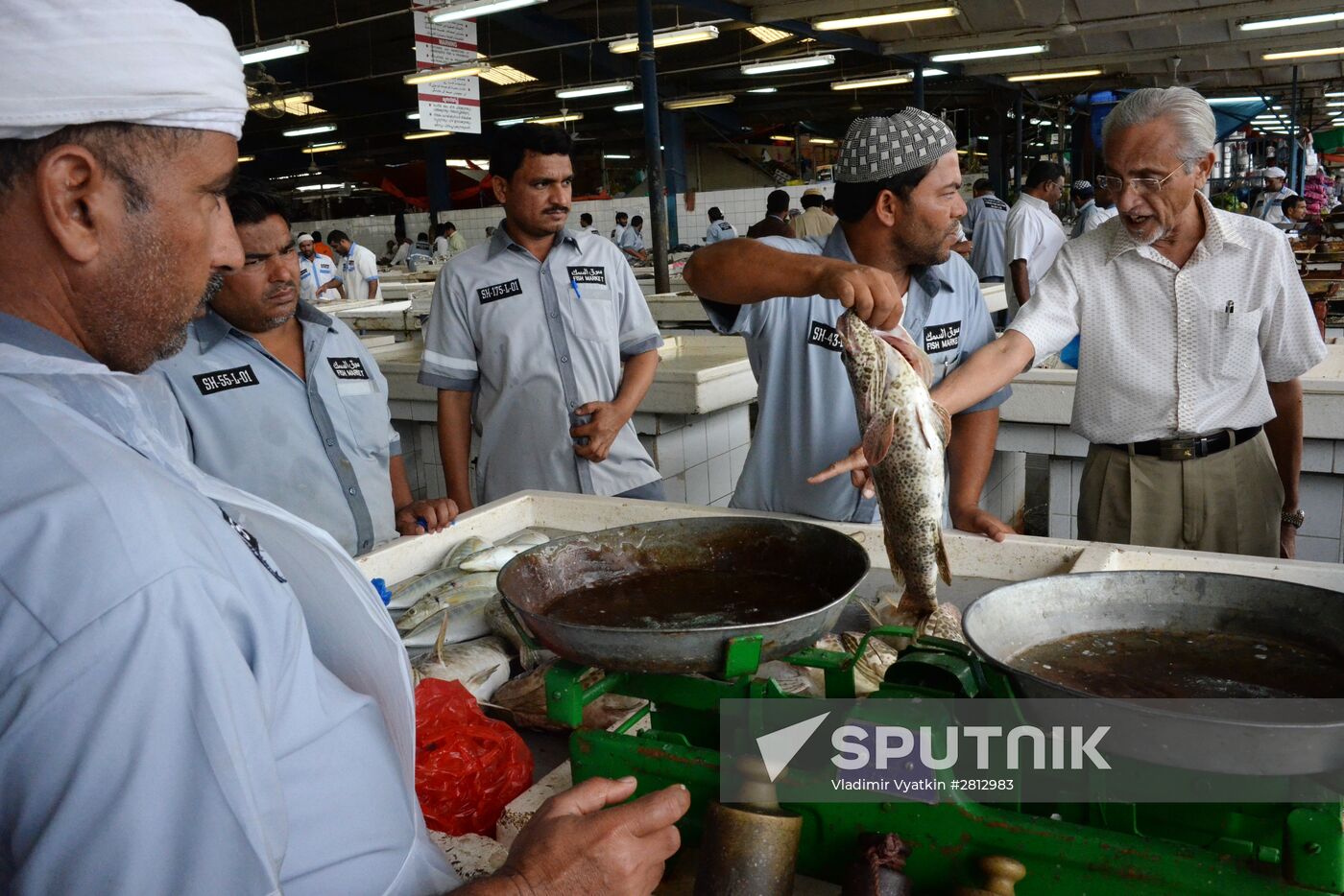 Seafood market in Dubai