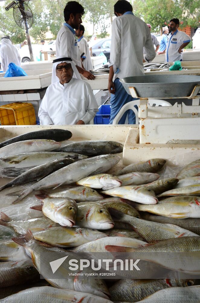 Seafood market in Dubai