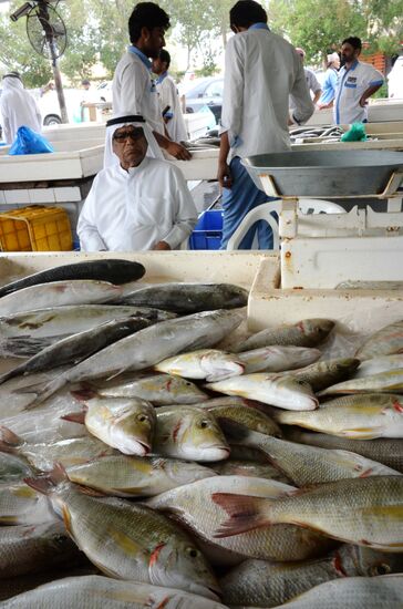 Seafood market in Dubai