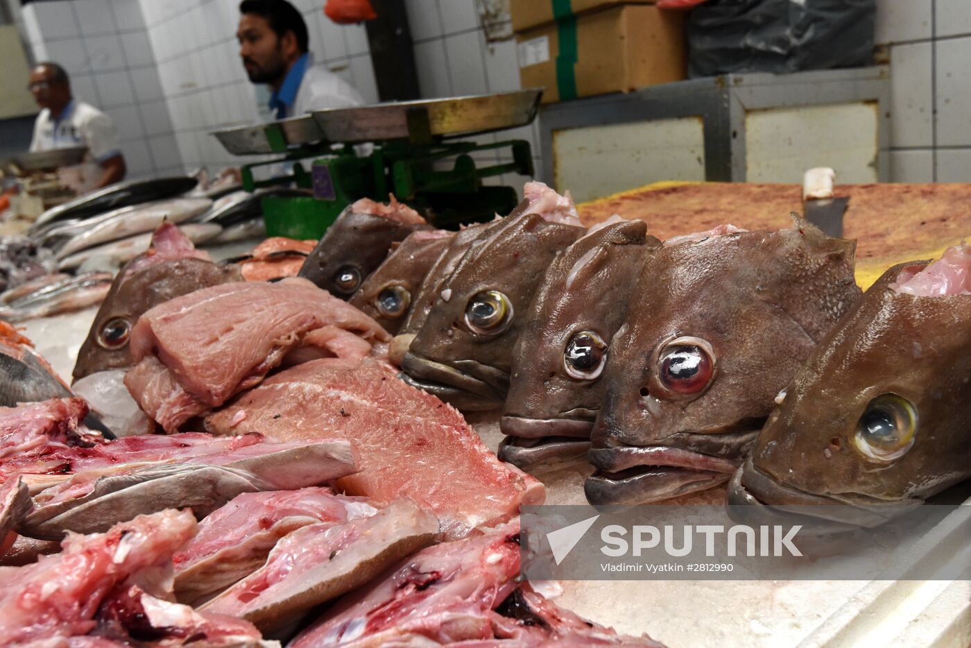 Seafood market in Dubai