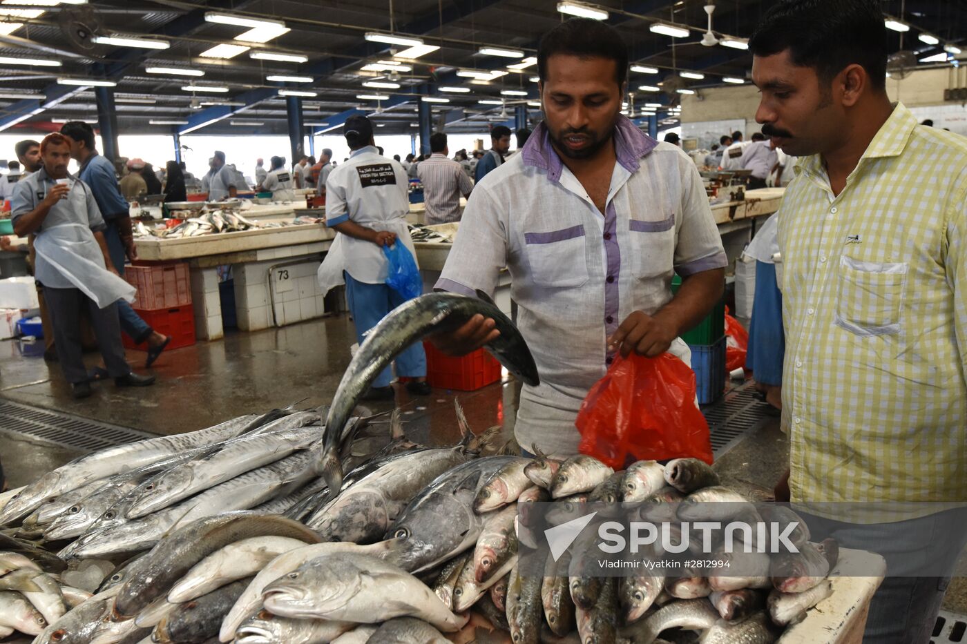 Seafood market in Dubai