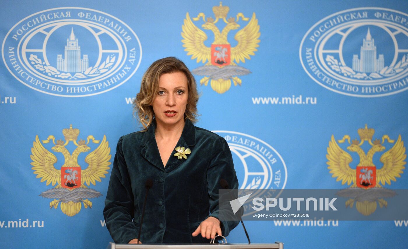 Press briefing by Russian Foreign Ministry Spokesperson Maria Zakharova