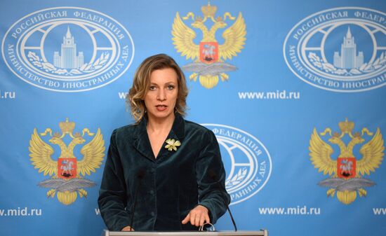 Press briefing by Russian Foreign Ministry Spokesperson Maria Zakharova