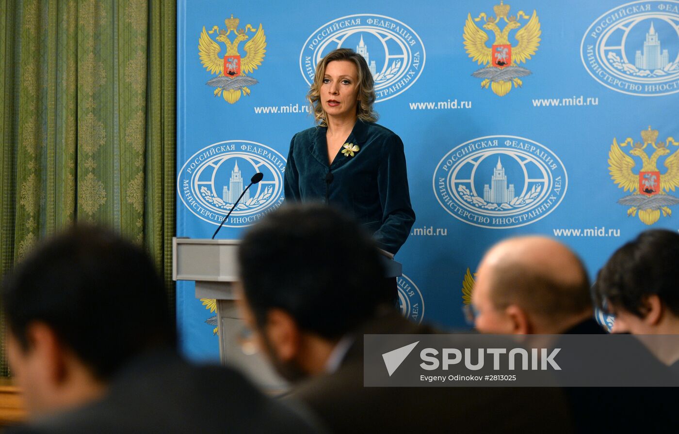 Press briefing by Russian Foreign Ministry Spokesperson Maria Zakharova