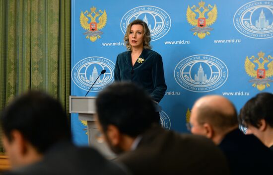 Press briefing by Russian Foreign Ministry Spokesperson Maria Zakharova