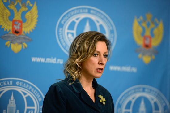 Press briefing by Russian Foreign Ministry Spokesperson Maria Zakharova