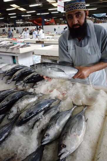 Seafood market in Dubai