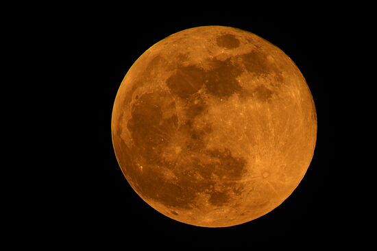 Full moon in Moscow Region