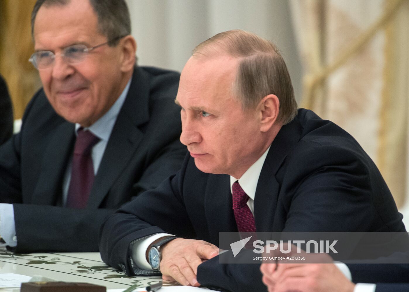 President Putin meets with US Secretary of State John Kerry