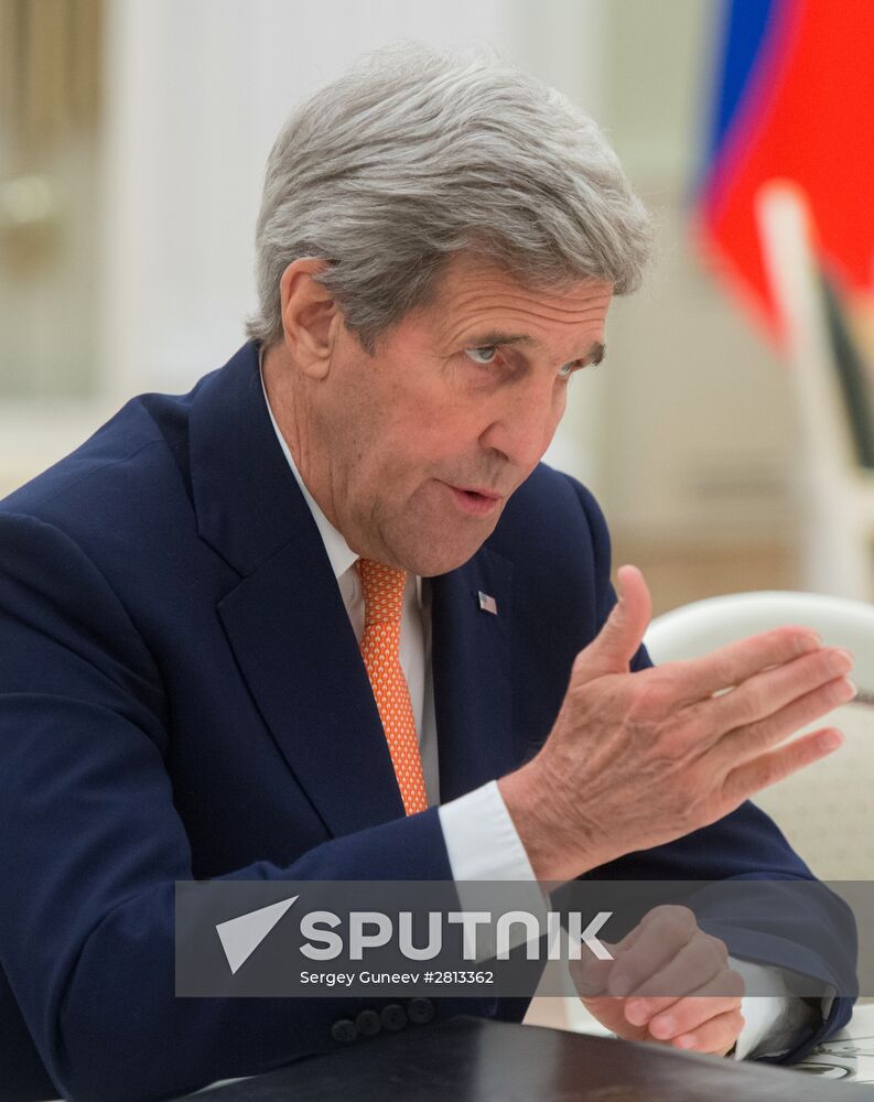 President Putin meets with US Secretary of State John Kerry