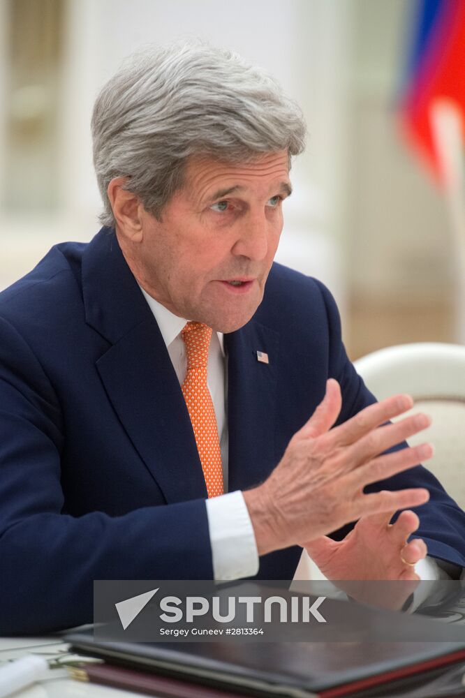 President Putin meets with US Secretary of State John Kerry