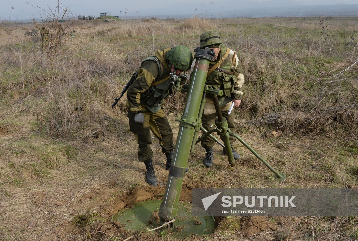 Battalion tactical exercise in Chechnya