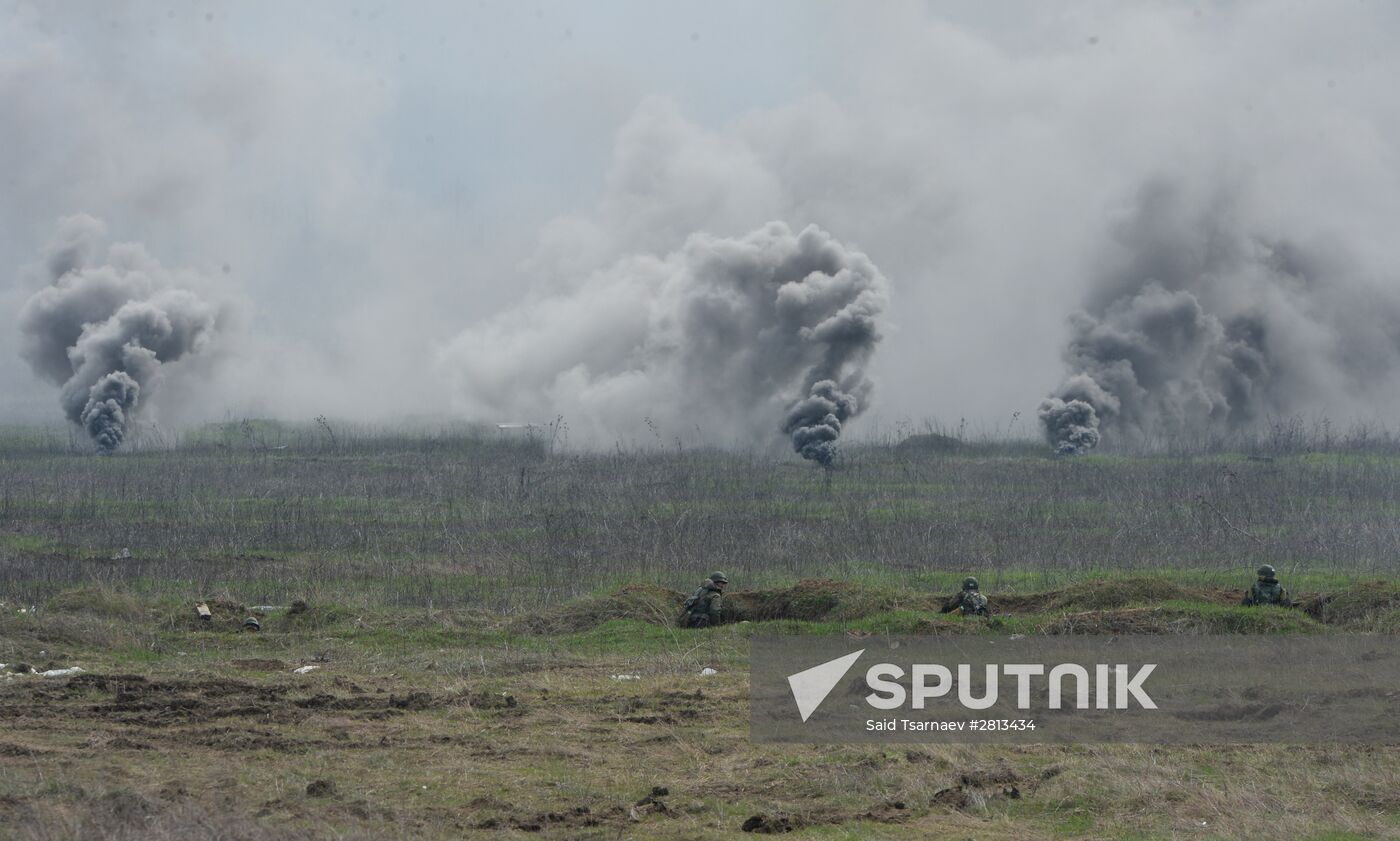 Battalion tactical exercise in Chechnya