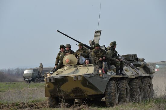 Battalion tactical exercise in Chechnya