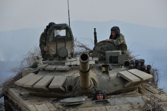 Battalion tactical exercise in Chechnya