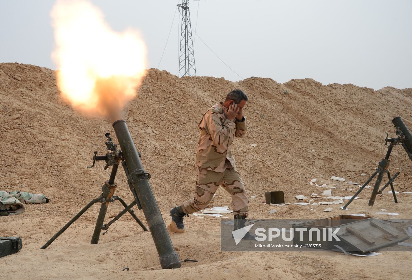 Syrian army and militias fight for Palmyra