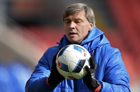 Football. Russian national team practice