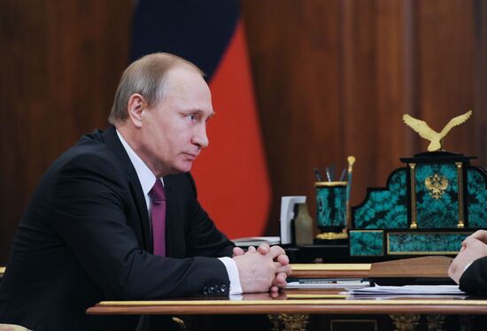 President Putin meets with Ramzan Kadyrov