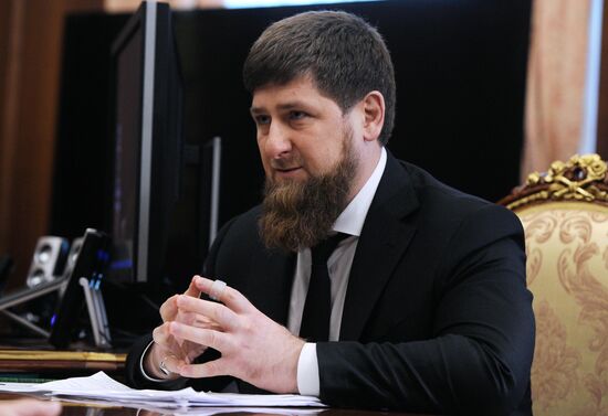 President Putin meets with Ramzan Kadyrov