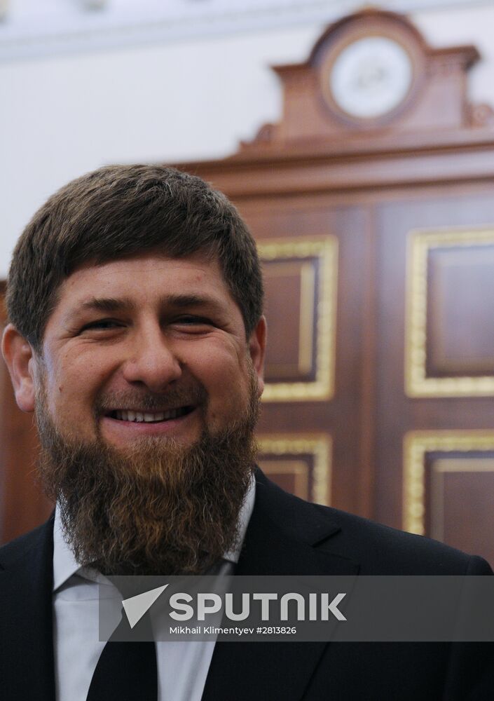 President Putin meets with Ramzan Kadyrov