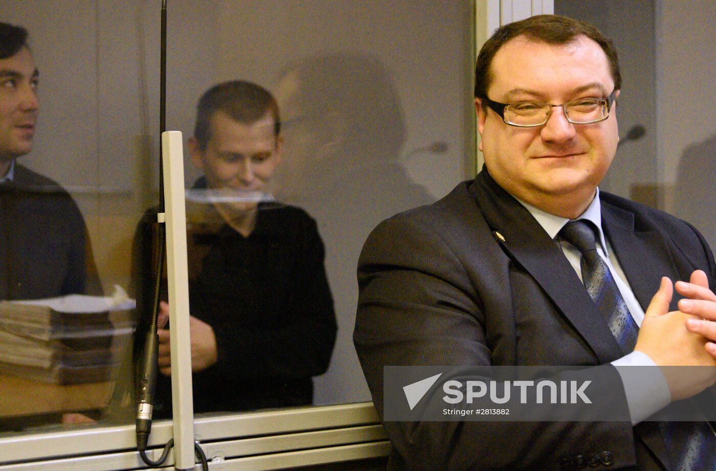 Alexander Alexandrov and Yevgeny Yerofeeyev on trial in Kiev