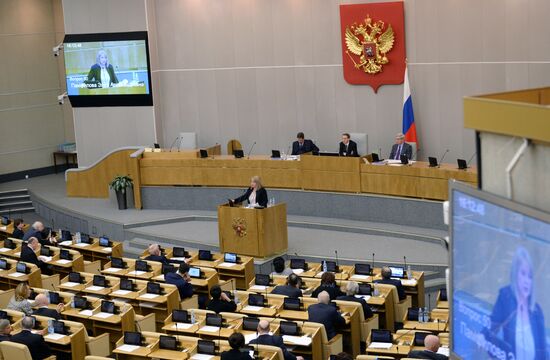 State Duma plenary meeting