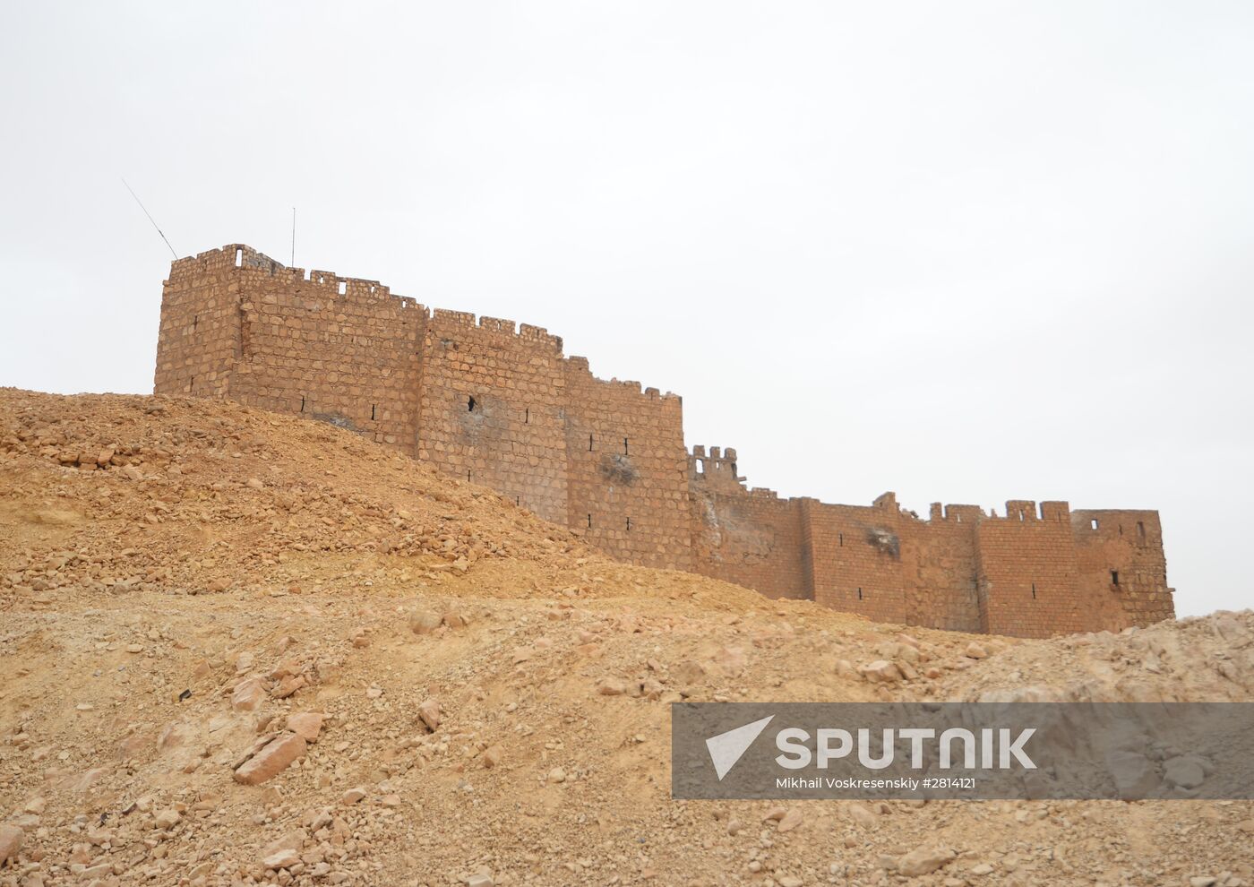 Syrian government army and militia fight for Palmyra