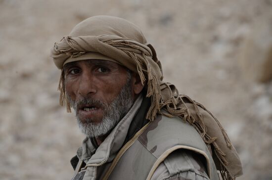 Syrian government army and militia fight for Palmyra