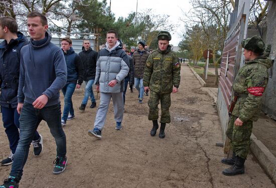 Conscipt Day at Black Sea Fleet detached engineer regiment