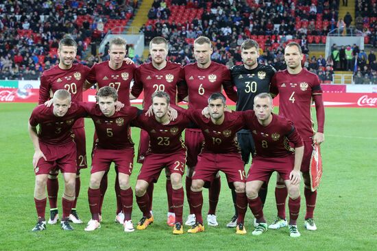 Football. Friendly match Russia vs. Lithuania