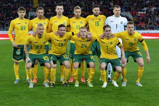 Football. Friendly match Russia vs. Lithuania