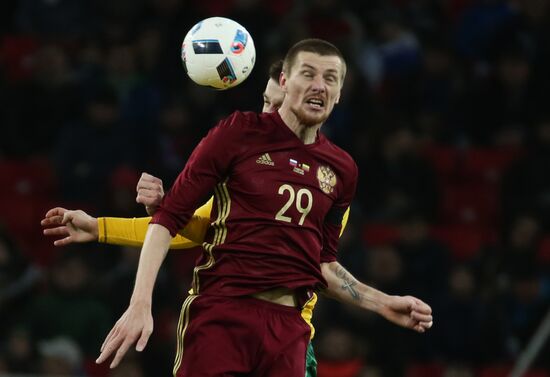 Football. Friendly match Russia vs. Lithuania
