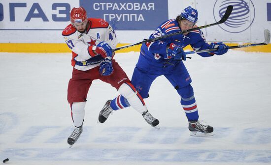Ice hockey. KHL. SKA vs. CSKA